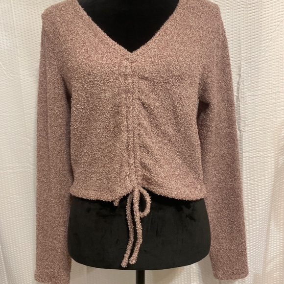 wild fable purple long sleeve cinch front sweater size XXL NWT. - Picture 1 of 6